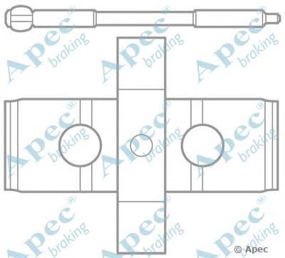 APEC BRAKING kit1021 -  Комплектующие, тормозные колодки
